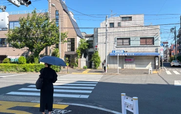 上井草駅北口付近の横断歩道